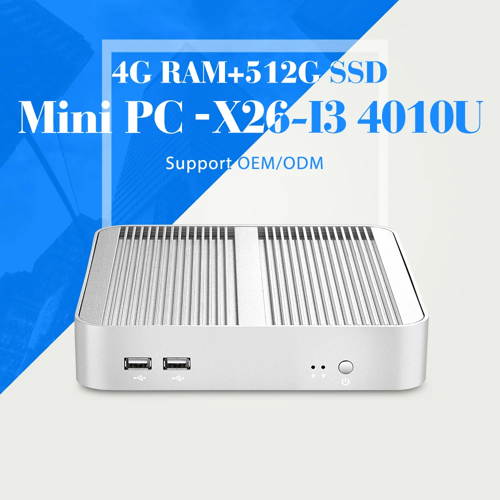 Lowest Price Mini PC I3 4010U I5 4200U I7 4500U 8GB RAM 128GB SSD+WIFI Mini Desktop Computer no fan Thin Client 1920*1080