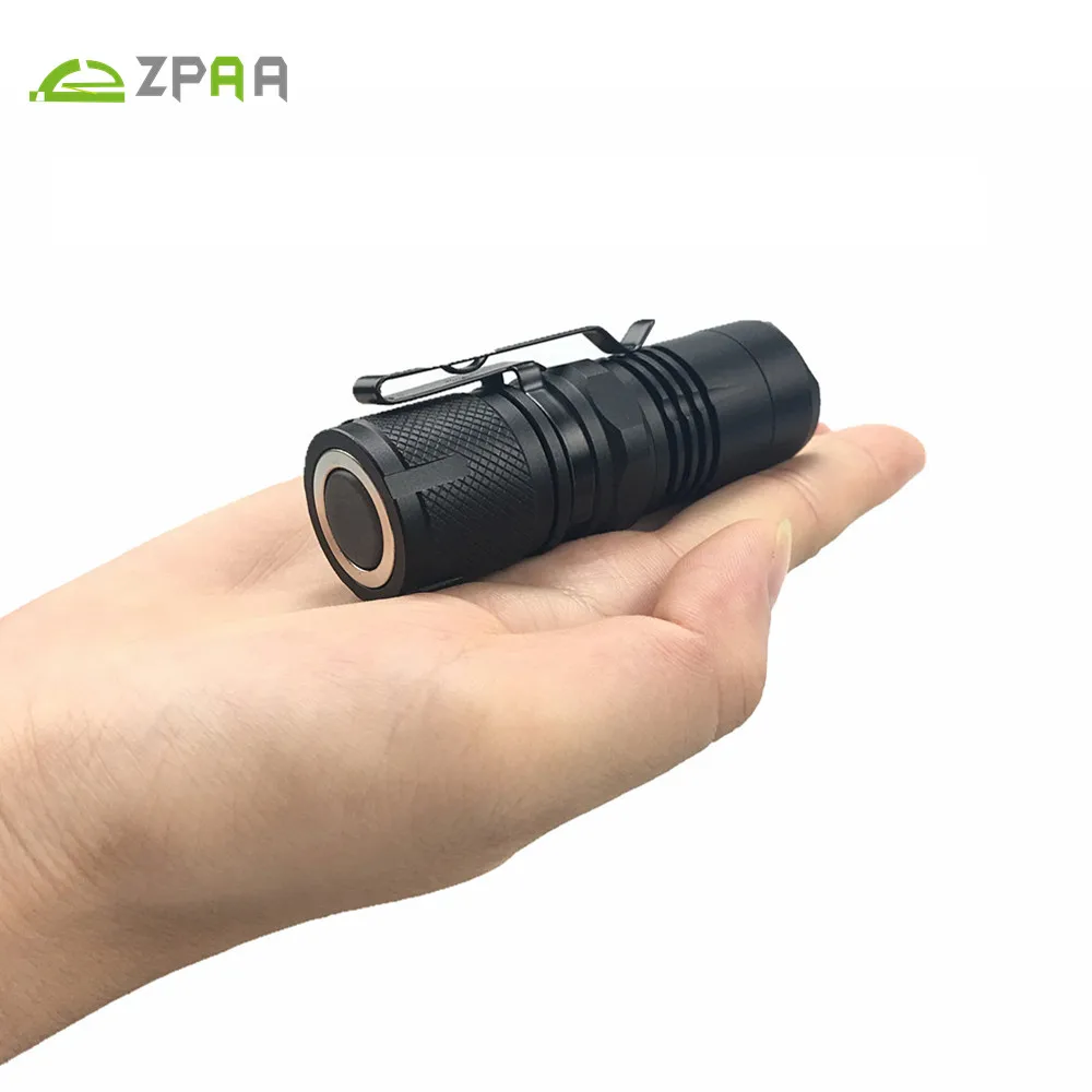 ZPAA портативный супер мини фонарик xml L2 T6 светодиодный фонарь 4 режима масштабируемый водонепроницаемый 16340 светодиодный фонарь с магнитом