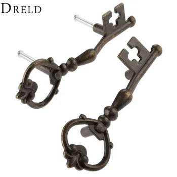 

DRELD 1pc Antique Furniture Handle Cabinet Knobs and Handles Jewelry Box Drawer Cabinet Cupboard Handle Pull Furniture Hardware