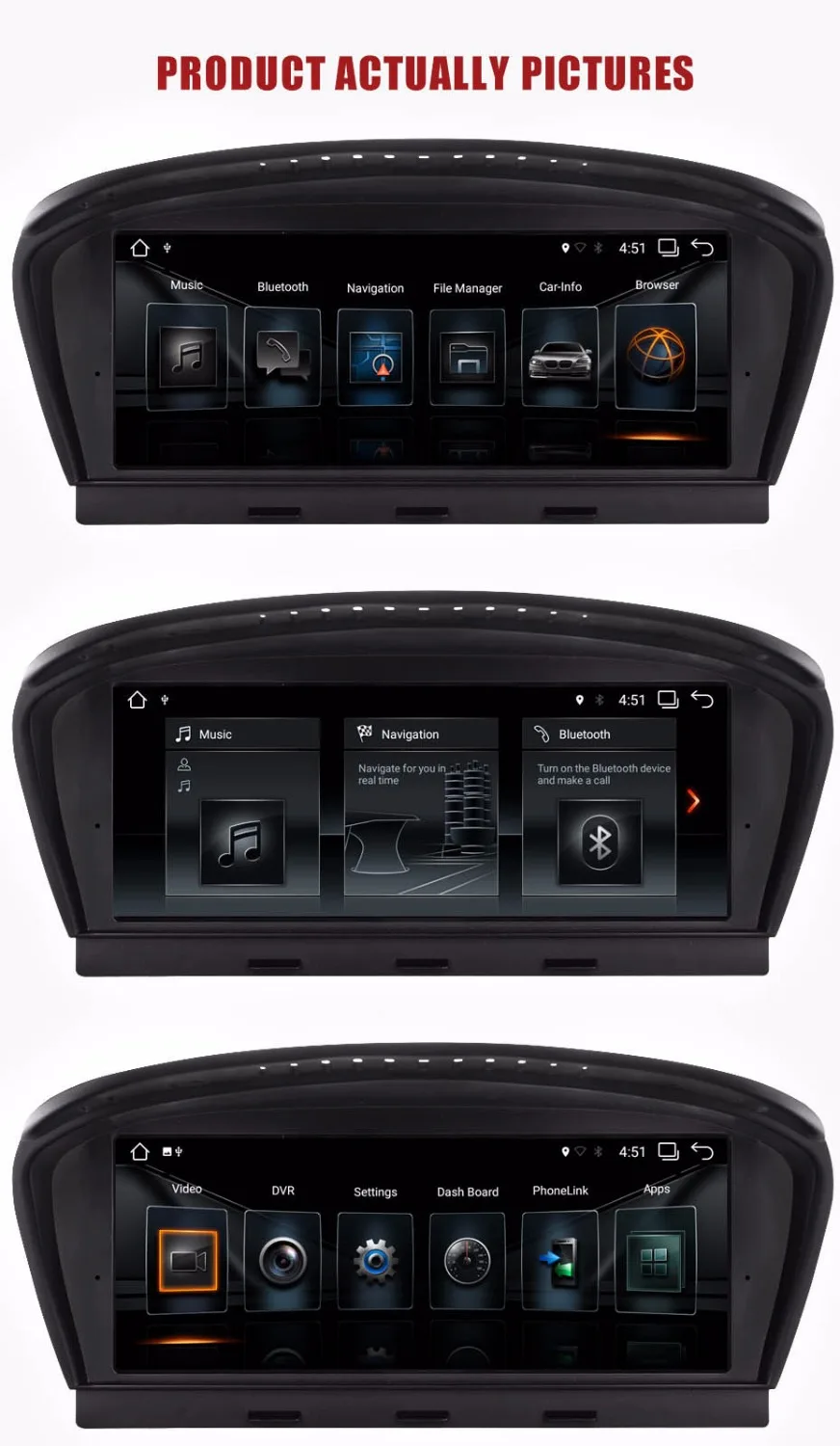 Discount KANOR 8.8inch 2G+32G Android 7.1 car radio multimedia player for BMW 5 Series E60 E61 E63 E64 3 Sereies E90 E91 E92 CCC CIC 9