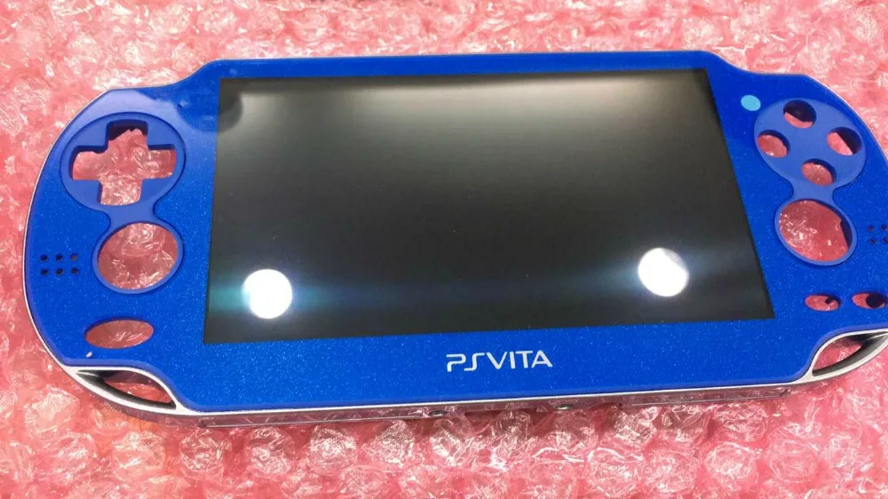 Blue White Color for Playstation PS Vita 1000 PSV 1000 1001 Lcd Screen  Display + Touch Digitizer + Frame