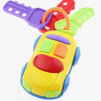 

Musical Car Lock Key Toys Baby Colorful Flash Music Toy Kids Smart Remote Several Car Voices Pretend Play Toy
