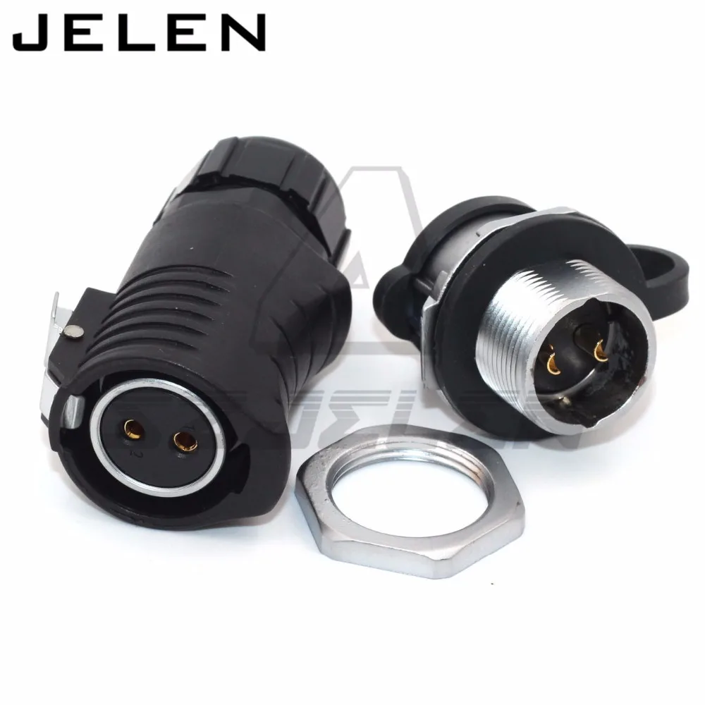 

XHE20, waterproof 2 pin connector plug and socket, power connector, Electrical Terminal Wire Adapter Soldering connector,IP55