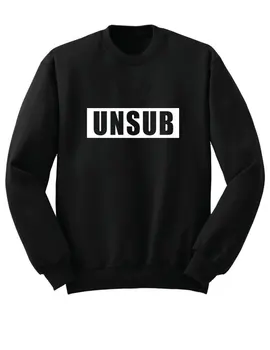 

UNSUB Letters Print Women Sweatshirt Jumper Cotton Hoody For Lady Funny Black Drop Ship BZ-96