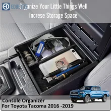Автомобильный Центральный консольный подлокотник Tacoma, ящик для перчаток, дополнительная консоль для хранения, органайзер, вставной лоток для Toyota Tocoma