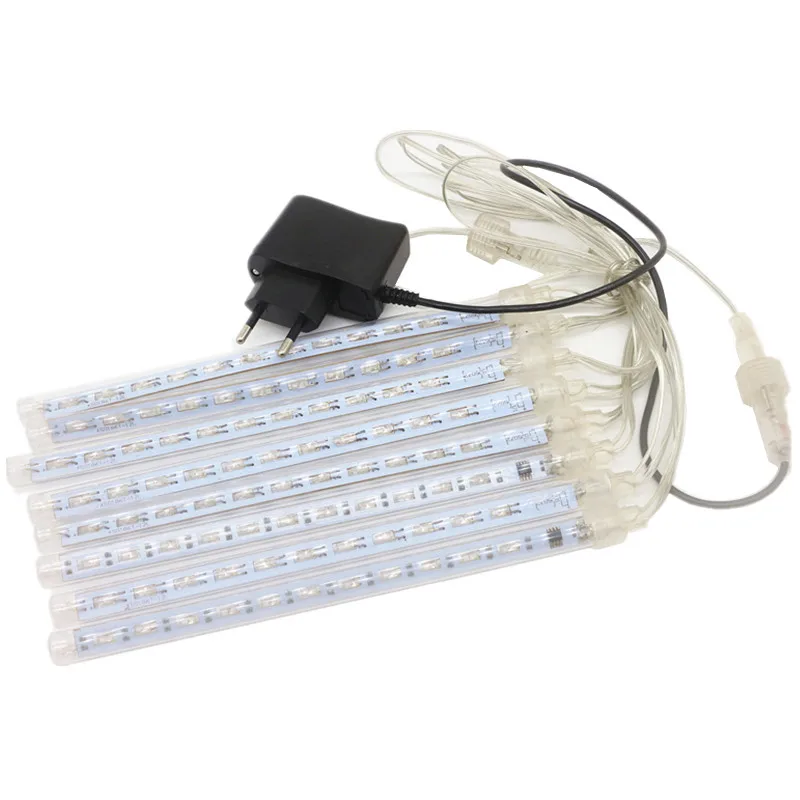 

AC110V/220V Waterproof Meteor Shower Set LED Tube Outdoor Indoor Patch Double-sided Luminous Holiday Decoration