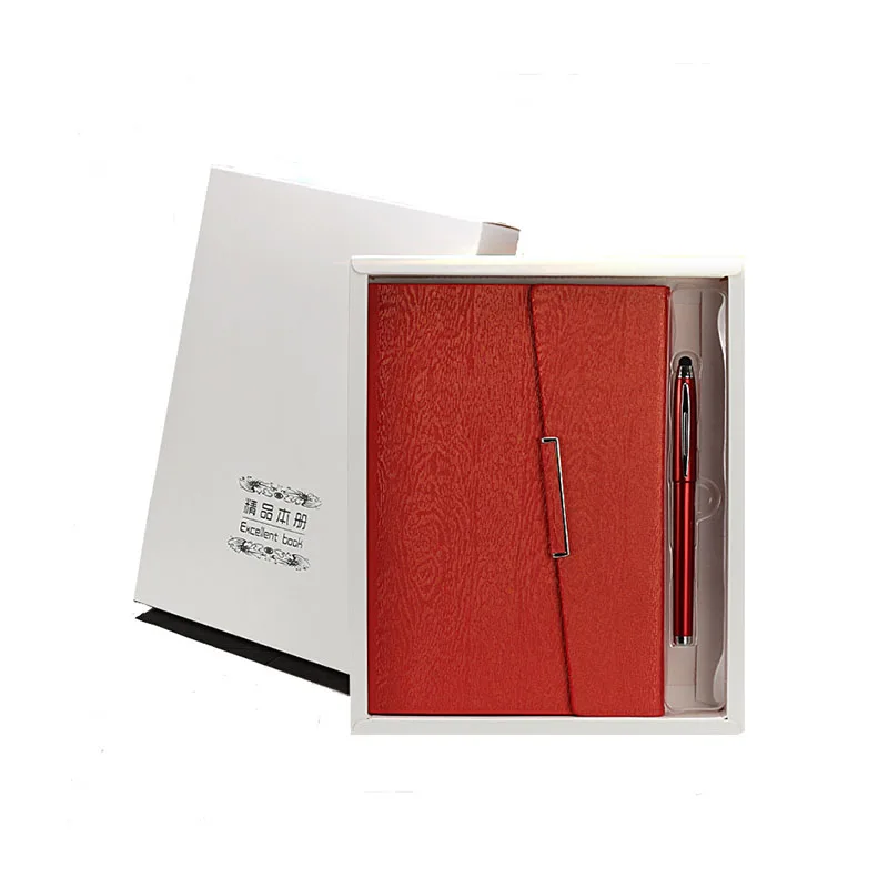

A5 Business Planner Notebook with PU Leather Valuable Wood Grain Pattern Stationery Diary Note book Fashion Planner Leader Gift