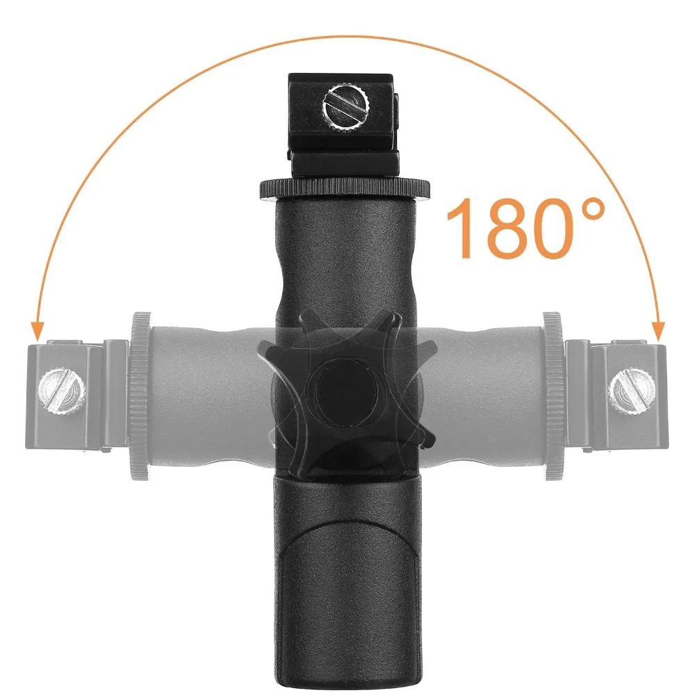 Комплект из 2 предметов, E-Тип Универсальный Камера флэш-крепление для вспышки Speedlite Поворотный Светильник Подставка Кронштейн с зонт-Отражатель Держатель для DSLR Камера