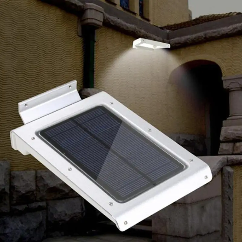 

New Version Silver 46 LED Solar Motion Light 6 LED Energy Saving Solar Power Motion Sensor Waterproof Garden Light