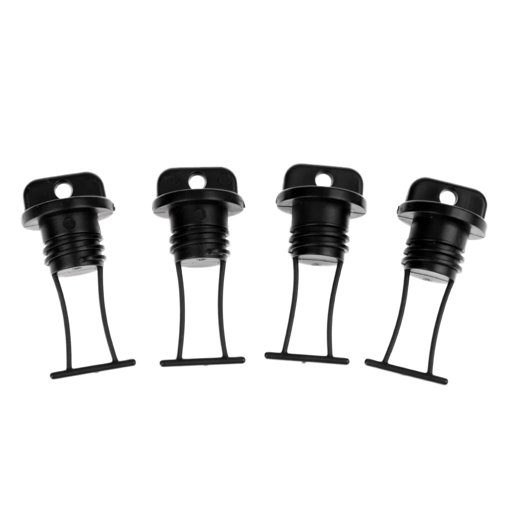 4pcs Plastic Kayak Hull Drain Plug Marine Yacht Dinghy Thread Drain Plug Kayak Canoe Boat Hull Replacement Kayak Accessories