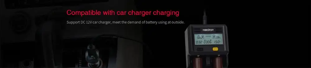 Lithium Battery Charger Miboxer Smart Battery Charger C2-6000.12