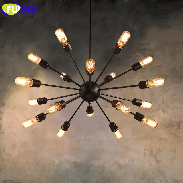 Fumat Indoor Lighting Vintage Chandelier Loft Lamp Retro E27 Edison Fumat Indoor Lighting Vintage Chandelier Loft Lamp Retro E27 Edison Bulb Light Fixtures Living Room