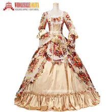 Лучшие продажи 18 век рококо/грузинская мода Marie Antoinette Викторианский жаккард Ренессанс
