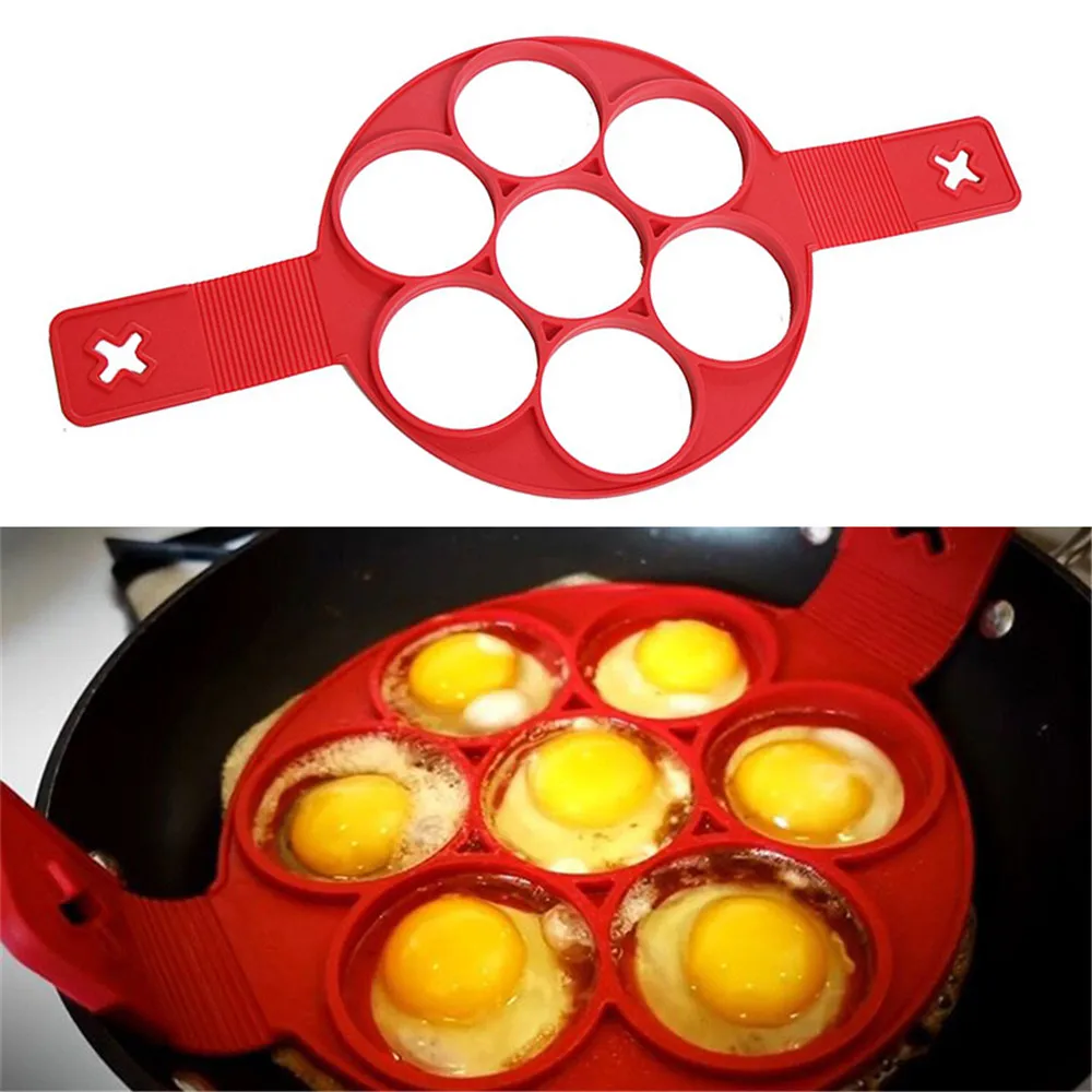 YOTOP антипригарный флип фантастический блинчик сковорода флип идеальный для завтрака яйца омлет кухонные инструменты 7 сетки блинница