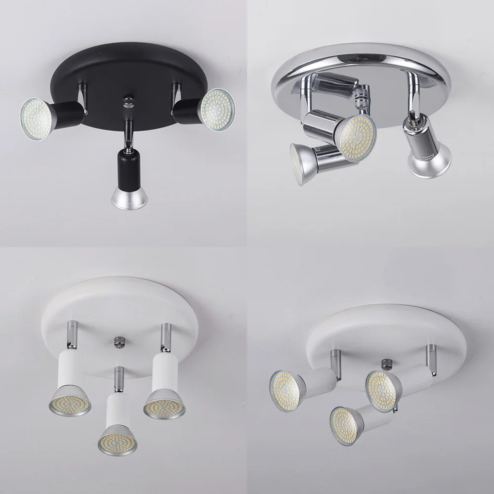  Adjustable led Ceiling light 3 heads rotatable showcase corridor ceiling lamp Modern living room be - 32982072008