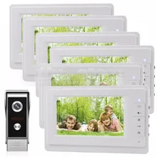 DIYSECUR 7 inch TFT Color LCD Display Video Door Phone Video Intercom Doorbell 700TVLine HD IR Night Vision Camera 1V6