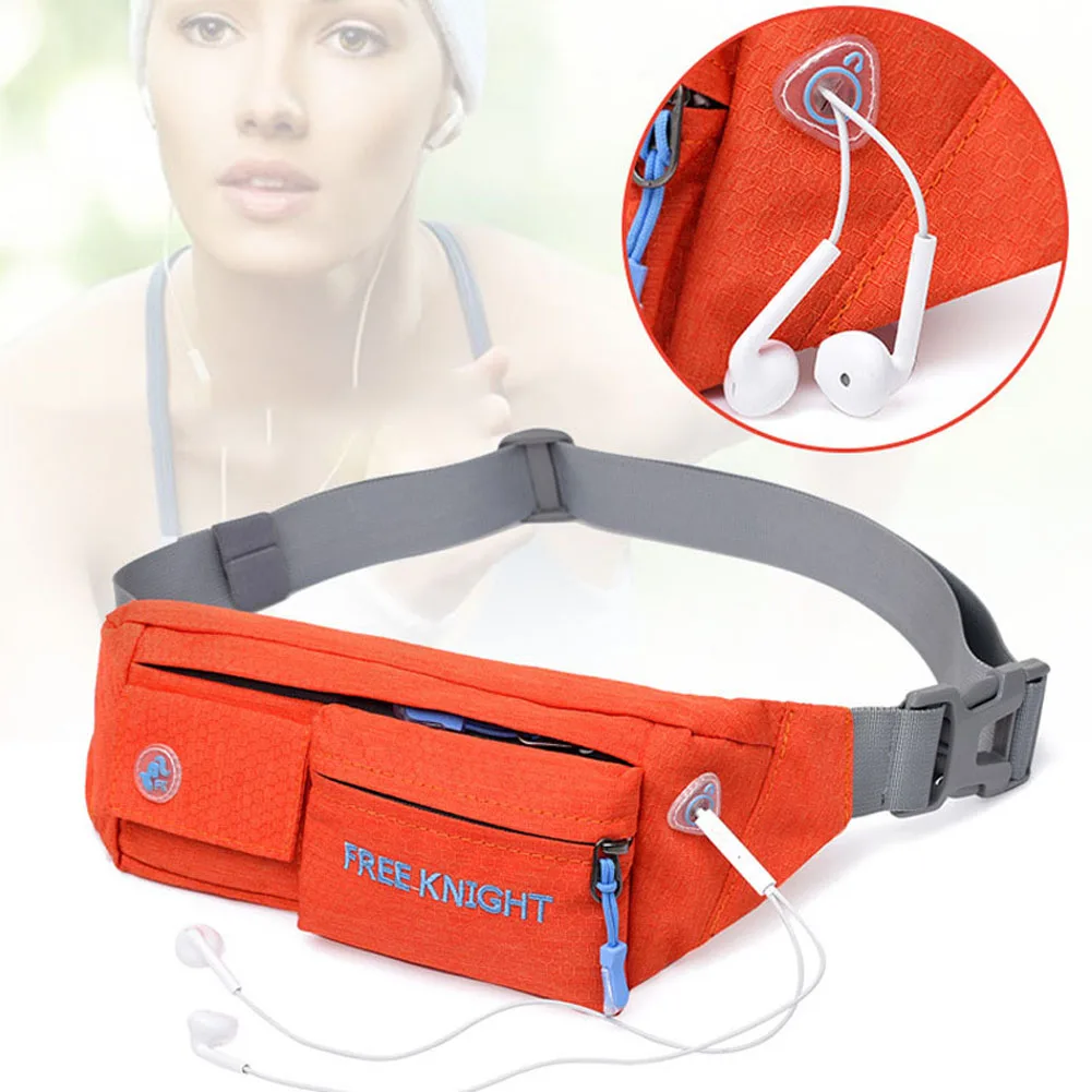 

Casual Solid color letters Women Men Nylon Bum Bag Waist Belt Zip Pouch WML99