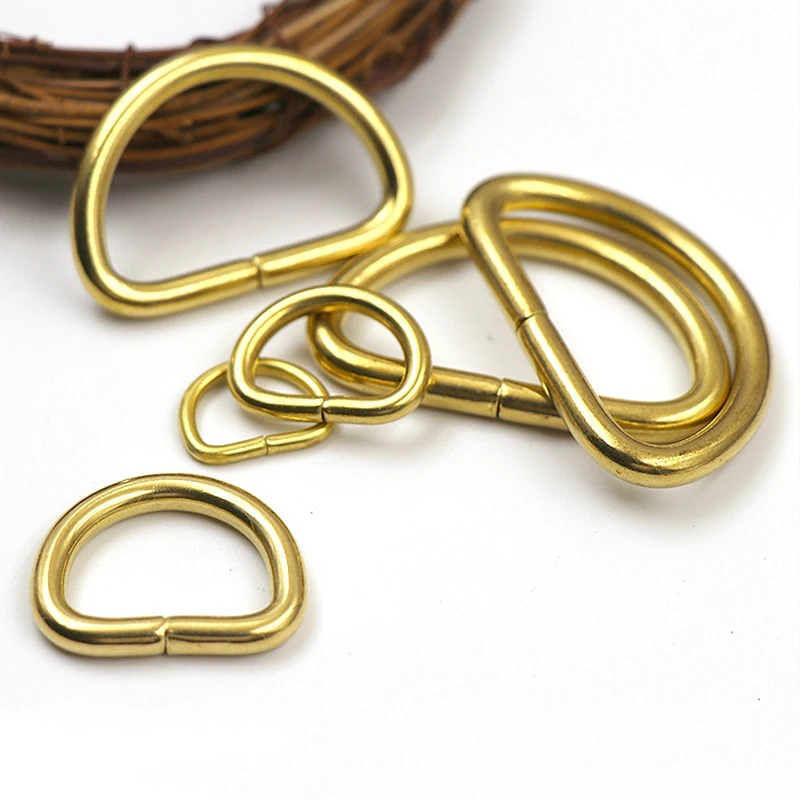 Solid Brass D-Rings, Purse & Bag Metal D Rings