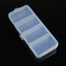 4 отсека пластиковый ящик для рыболовных снастей 18*7,8*2,8 см прозрачный ящик для хранения рыболовные принадлежности коробка