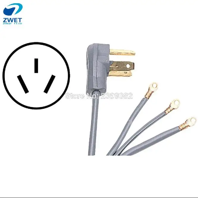 Заглушка для зарядки ZWET EVSE 3-Wire 50 Amp 125-250Volt черный/серый 3 провода заподлицо 10-50A UL ApprovedTES Электропитание TES 5 футов