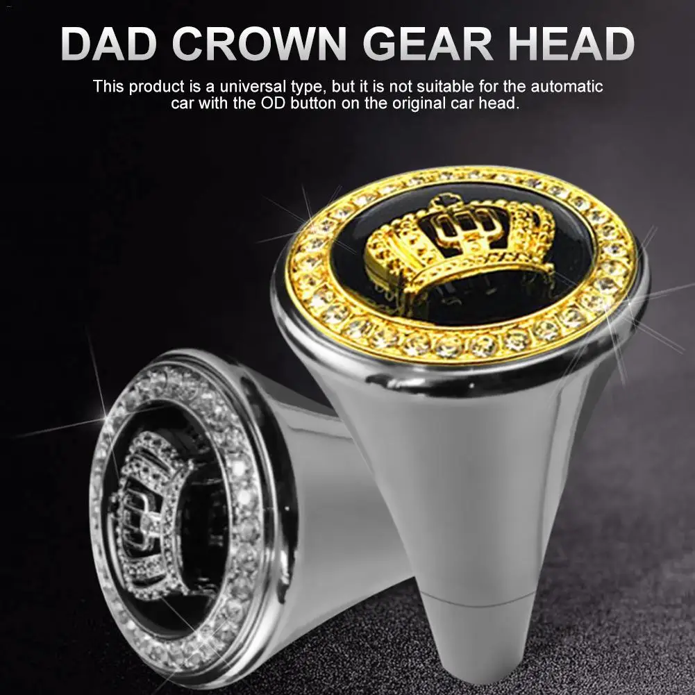 DAD Diamond Crystal Crown Shift Head VIP Refit вешалка полностью Металлическая Автомобильная