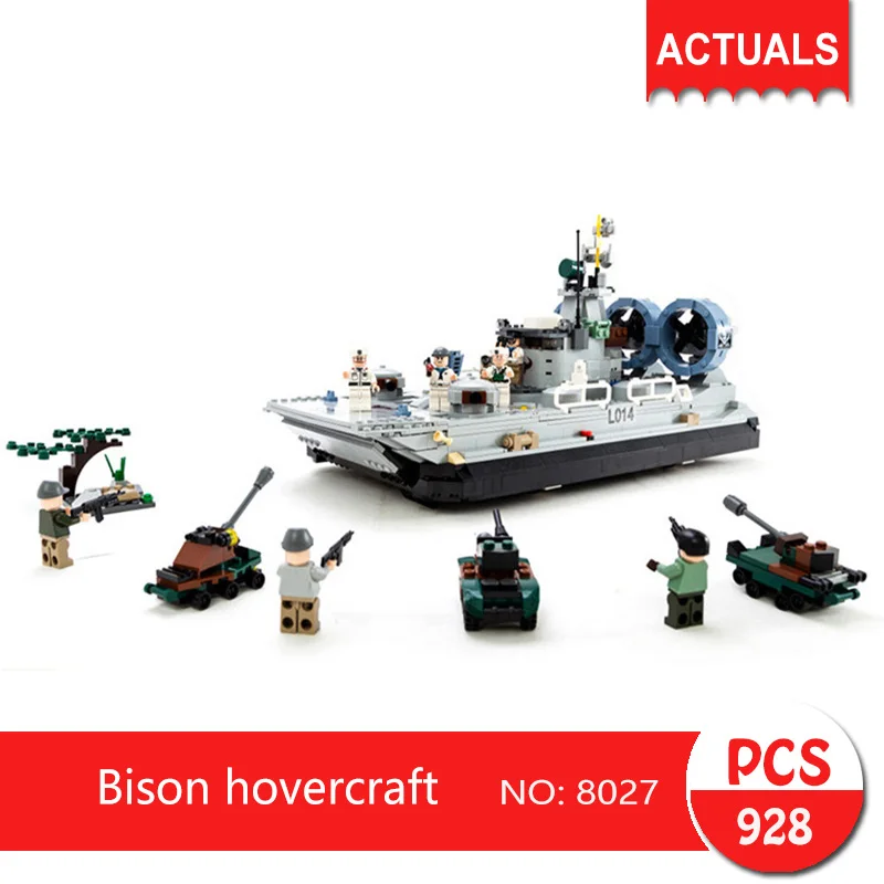 

gudi 8027 928Pcs Military series Bison hovercraft Model Building Blocks Set Bricks Toys For Children Gift