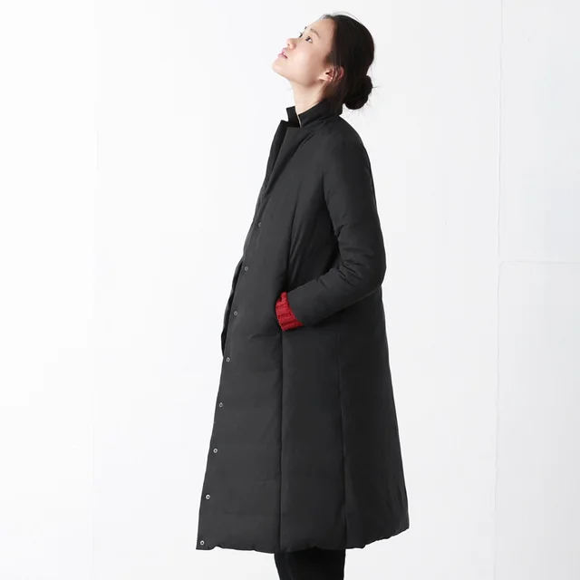 Cheap [journey ]original high-quality silk 95 white eiderdown long down jacket original female winter 5740