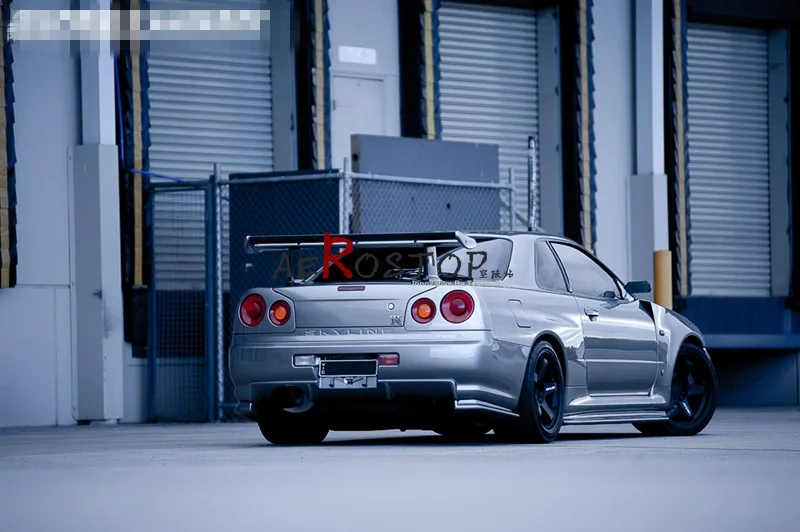 R34 GTR NISMO Z TUNE стиль задний расширения бампера (для бампер только) из углеродного