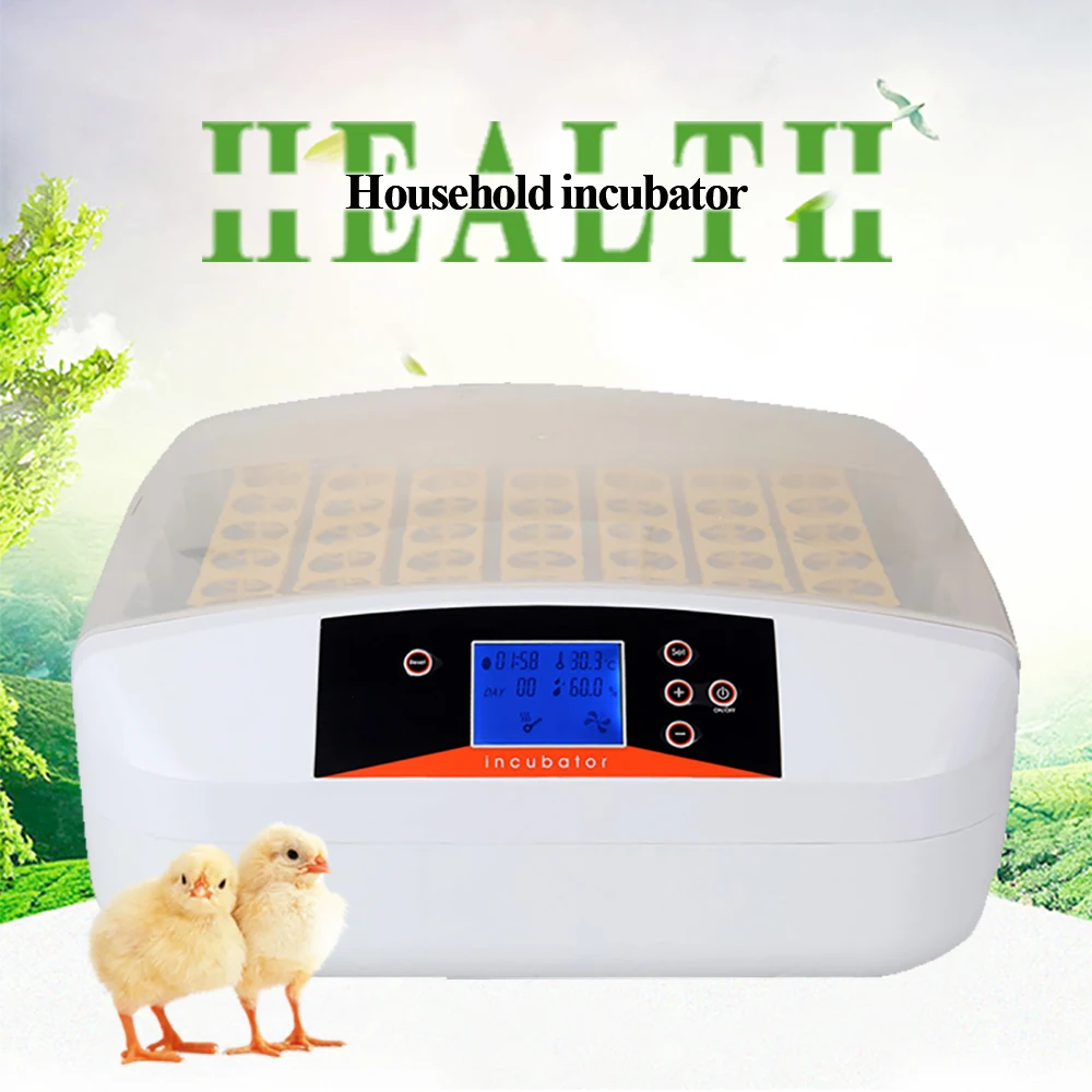 

High Quality 56 Egg Incubator Full Automatic Egg Turning Hatcher Machine Turner Temperature Hatchery LED Egg Hatching Machine