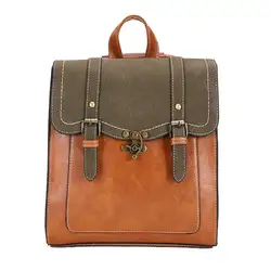 Женский кожаный винтажный рюкзак сумка на плечо школьная сумка для путешествий мешок Rucksack-X5XD