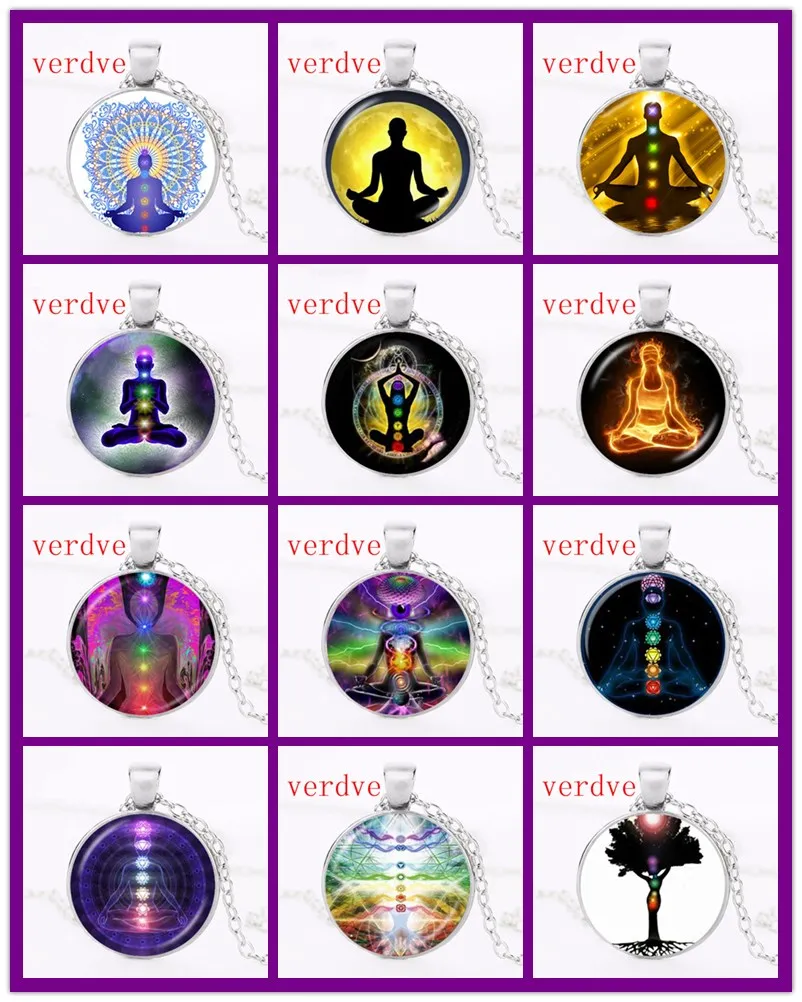 7 Chakra Reiki Healing Necklace Buddha Yoga Meditation Pendant