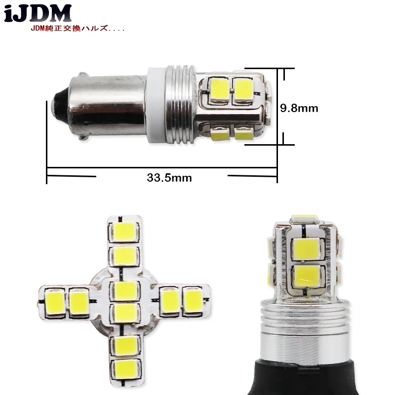 IJDM Canbus 10SMD 3030 H21W BAY9s светодиодный фонарь для заднего хода автомобиля или