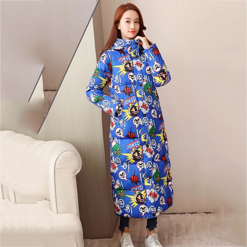2018 New Winter Jacket Female Parka Coat Cartoon lovely Long Down Jacket Plus Size Long Hooded Duck Down Coat Jacket Women LF907 2018 New Winter Jacket Female Parka Coat Cartoon lovely Long Down Jacket Plus Size Long Hooded Duck Down Coat Jacket Women LF907