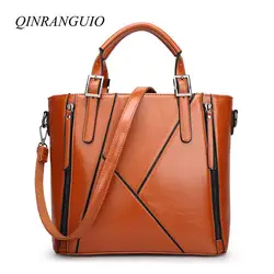 Qinranguio сумки для Для женщин 2018 модные роскошные Сумки Для женщин сумки Дизайнер Лоскутная сумка Для женщин сумка Bolsos Mujer