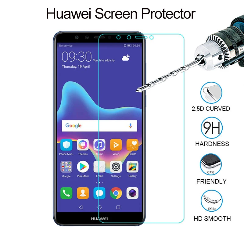 

9H Tempered glass For huawei honor 7A Pro 7C 8X 9 LITE PLAY Y5 Y6 2018 screen protector honor 8 Lite 10 lite protective glass