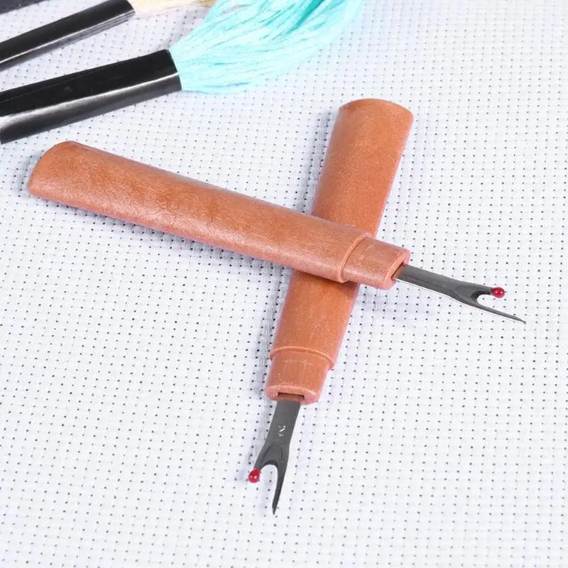 

2pcs Plastic Handle Craft Thread Cutter Seam Ripper Needle Sewing Tools Stitch Unpicker Sewing Accessories Seam Ripper