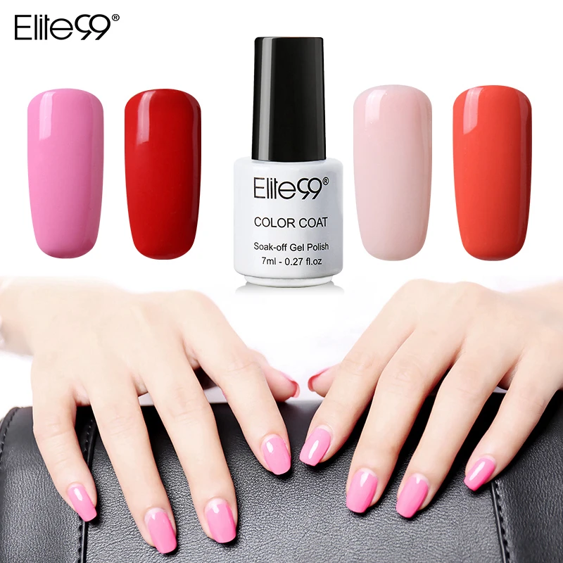 

Elite99 7ml Colorful Nail Gel Polish Lacquer Varnish UV LED Soak Off DIY Nail Art Semi Permanent Gelpolish Nail Primer Gel