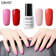 7 Elite99 ml Colorido Unha Polonês Gel Laca Verniz UV LED Soak Off Gelpolish Prego Da Arte Do Prego DIY Semi Permanente gel cartilha(China)