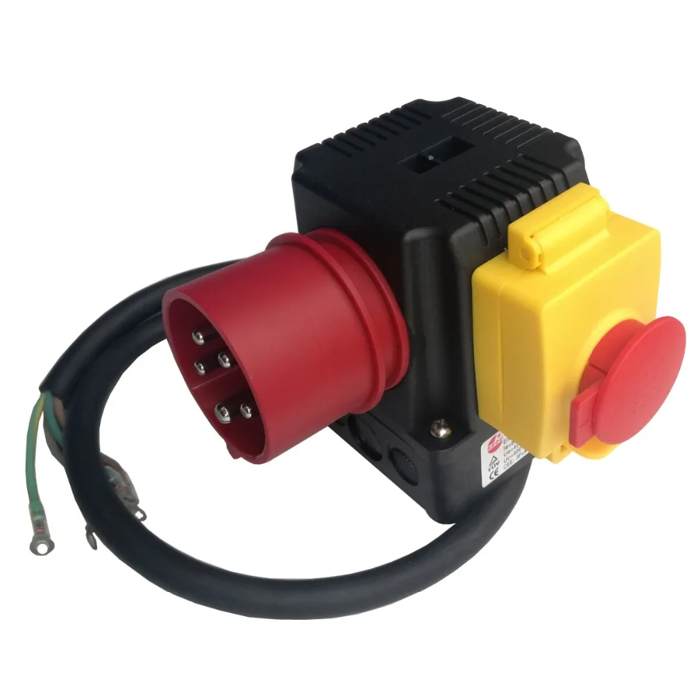

KEDU 2 in 1 KOA1L 230/400V 12A(8A) Magnetic Emergency Stop Push Button Switch 5P Industrial Socket Plug with Waterproof Cover