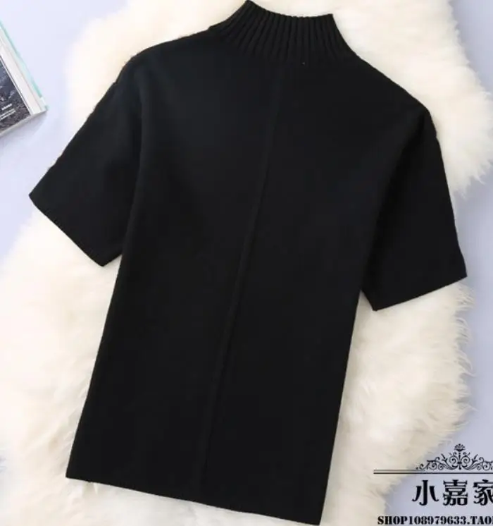 2020 spring and autumn new short-sleeved beaded
