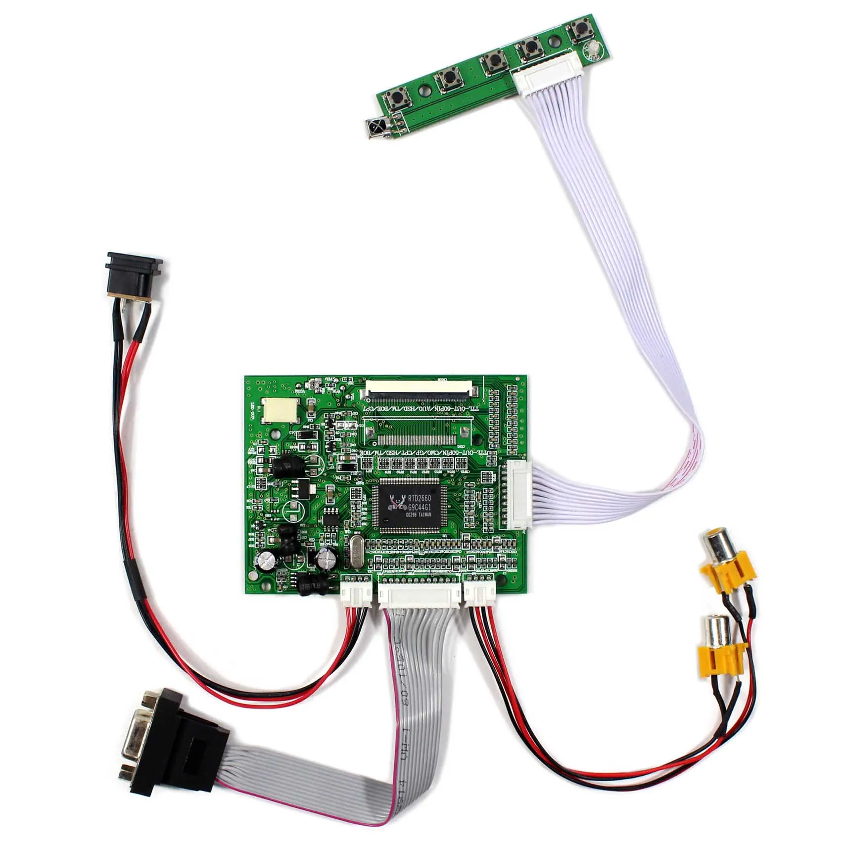 

ЖК-драйвер VGA + 2AV PAL NSTC для ЖК-экрана HSD062IDW1 HSD070IDW1 HSD080IDW1 800X48 0