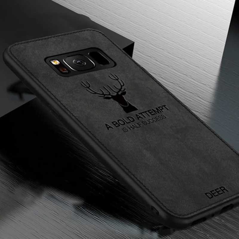 Ткань Note8 note9 чехол для samsung Galaxy Note 9 Примечание 8 Роскошная накладка олень Coque S8 Plus S9