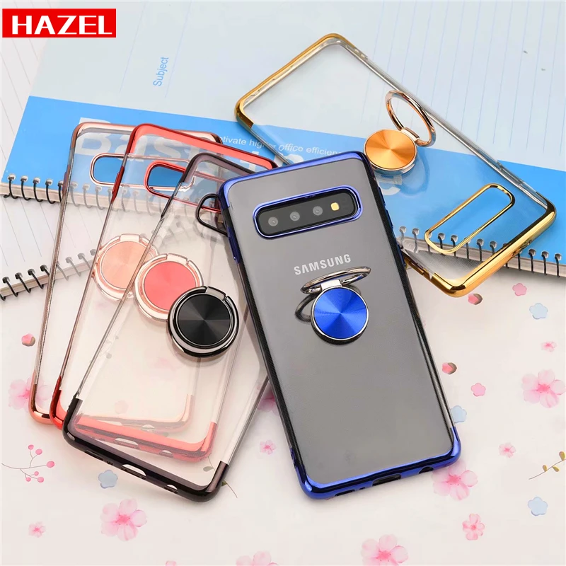 

HAZEL new Ring bracket cover Case for Samsung Galaxy S8 Plus S9 Plus S10 Plus S10P Note9 Wear-resistant anti-slip phone Cases