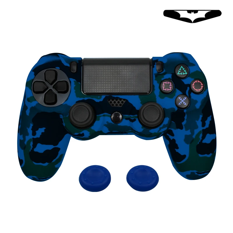 18 Colors Soft Silicone Rubber Skin Case For PS4 Gamepad Protective Cover For Sony Play Station4 Pro Slim Controller Camo Style  18 Colors Soft Silicone Rubber Skin Case For PS4 Gamepad Protective Cover For Sony Play Station4 Pro Slim Controller Camo Style