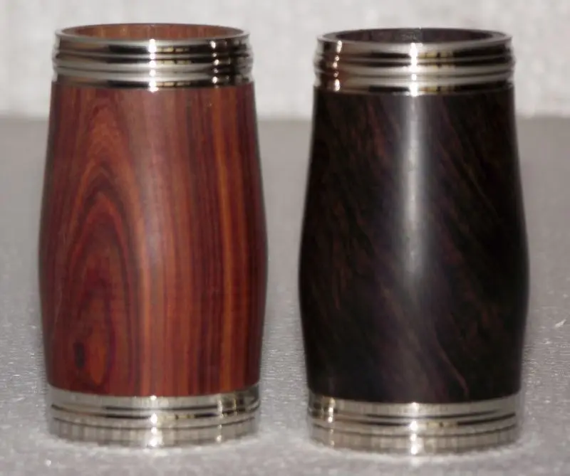 2 pieces Bb wood barrel Ebony and Rosewood 55mm sizein
