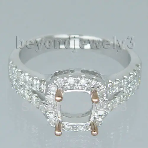 

Cheap Eternity Rings Cushion 5.5mm Solid 18kt White Gold Setting Ring SR305A