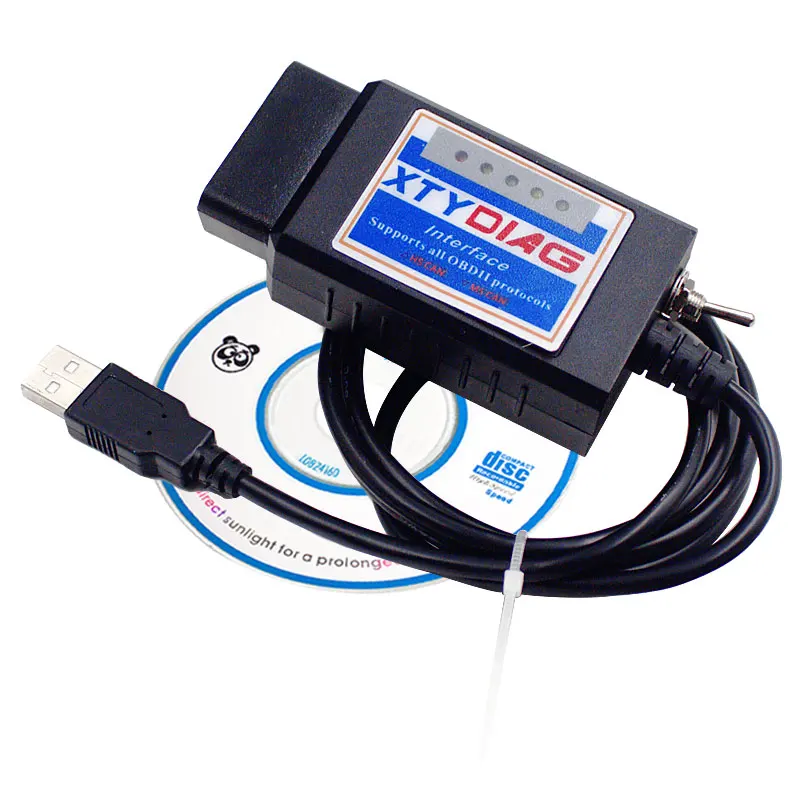 Новейший PIC18F25K80+ FTDI чип ELM327 V1.5 USB Переключатель ELM 327 HS CAN/MS CAN для Forscan OBD2 диагностический инструмент сканер кода