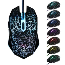 Профессиональная 6 кнопочная проводная мышь 4500 dpi, 6 цветов, эргономичная USB оптическая игровая мышь с подсветкой, высокая производительность для ПК и ноутбука
