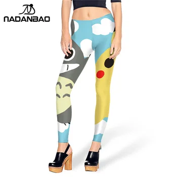 

Pokemon GO Pikachu Legins My Neighbor Totoro Leggins Printed Women Leggings KDK1585
