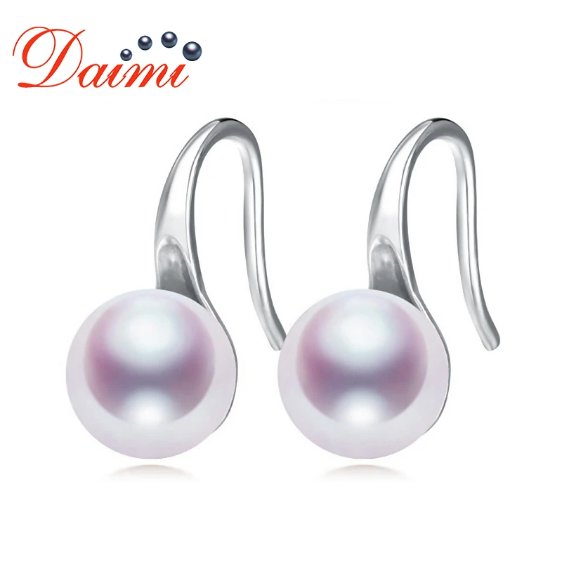 

DAIMI High Heel Drop Earrings 8-9mm Freshwater Pearl Earrings For Women